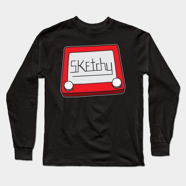 Sketchy Long Sleeve T-Shirt by DetourShirts